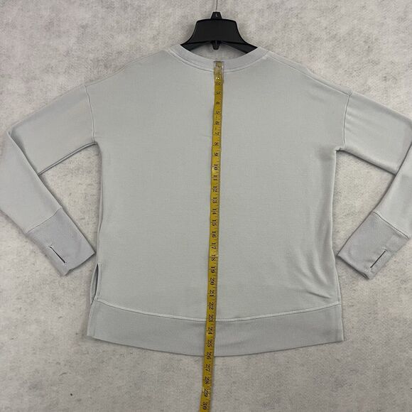 Athleta Coaster Luxe Sweatshirt Womens Small Blue Relaxed Fit Pullover 870422 - Picture 5 of 13